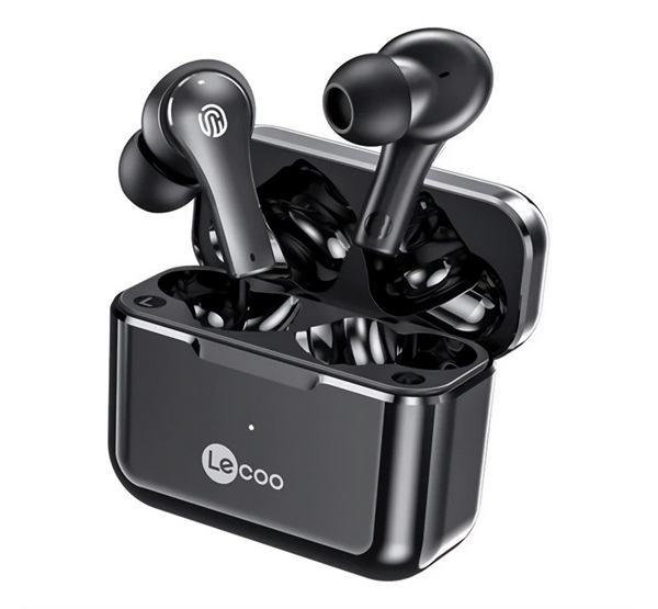 Lenovo LECOO EW311 bluetooth fülhallgató SZTEREO (v5.1, TWS, zajszűrő, mikrofon + töltőtok) FEKETE (EW311_B)
