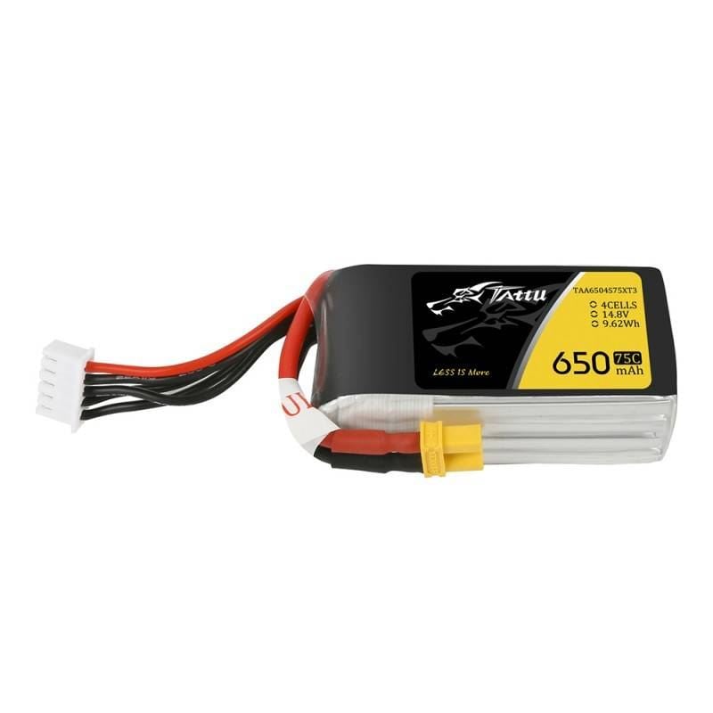 Tattu 650mAh 14.8V 75C 4S1P XT30 akkumulátor (TAA6504S75XT3) Tattu 650mAh 14.8V 75C 4S1P XT30 akkumulátor (TAA6504S75XT3)
