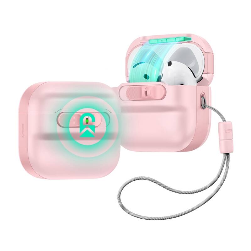 ESR Pulse védőtok AirPods 4 fejhallgatóhoz Rózsaszín 