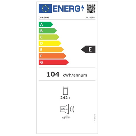 Gorenje R4142PW Egyajtós hűtőszekrény
