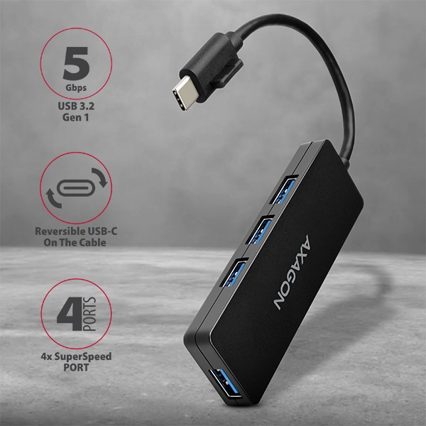 Axagon HUE-G1C SuperSpeed USB SLIM HUB Axagon HUE-G1C SuperSpeed USB SLIM HUB