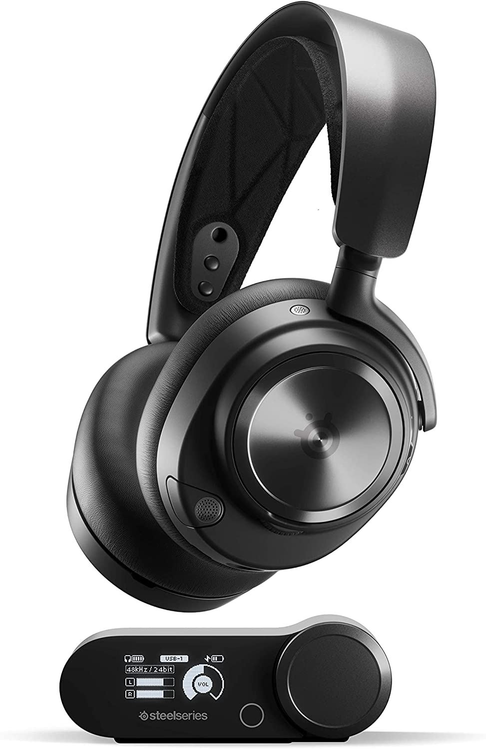 SteelSeries Arctis Nova Pro Wireless gaming headset fekete (61520)