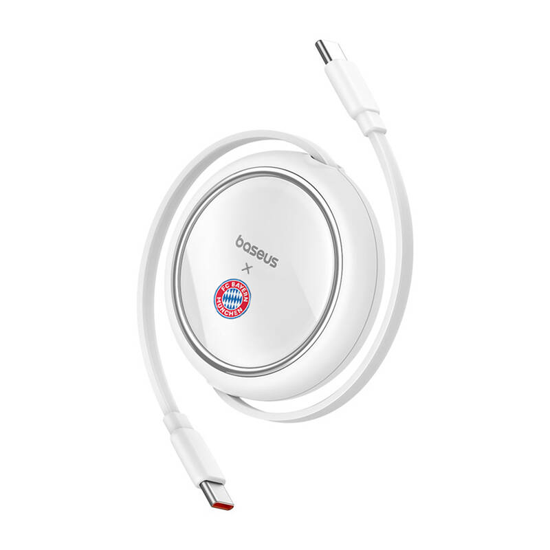 Baseus USB-C-USB-C 100W töltőkábel Fehér  Bayern Edition