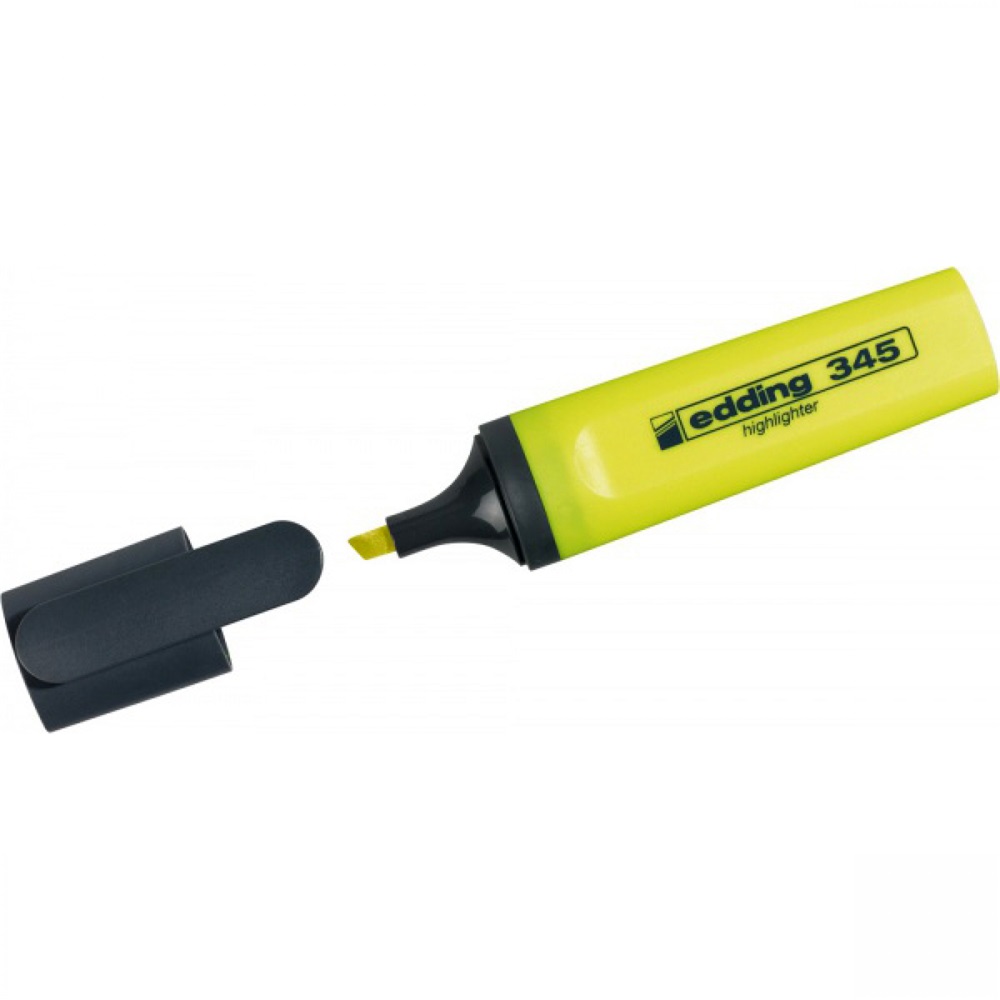 Edding Szövegkiemelő 2-5mm, vágott  345 sárga (7580151002)
