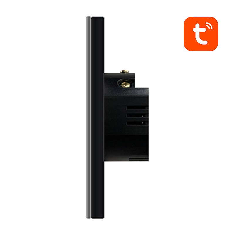 Smart Light Switch ZigBee Avatto LZTS02-EU-B2 2 Way No Neutral TUYA (black)