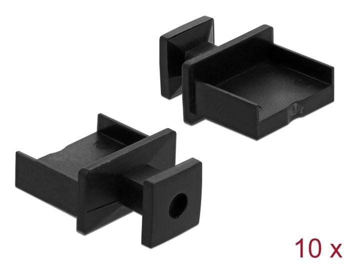 Delock USB Type-A anya csatlakozóvédő 10db fekete (64009) Delock USB Type-A anya csatlakozóvédő 10db fekete (64009)