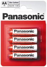 Panasonic 1.5V Cink-Carbon AA ceruza elem (4db / csomag) (R6R/4BPACK) Panasonic 1.5V Cink-Carbon AA ceruza elem (4db / csomag) (R6R/4BPACK)