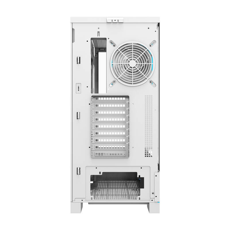 Darkflash DY451L PRO számítógépház + 1 ventilátor Fehér 