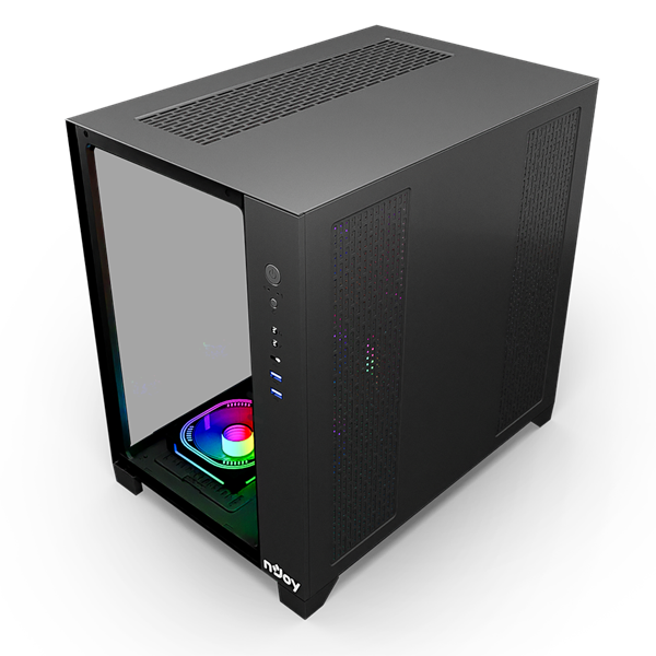 NJOY AURA fekete ATX Számítógépház NJOY AURA fekete ATX Számítógépház