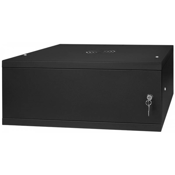 Stalflex 4U fali rack szekrény 19" 450mm fekete (RC19-4U-450MB)