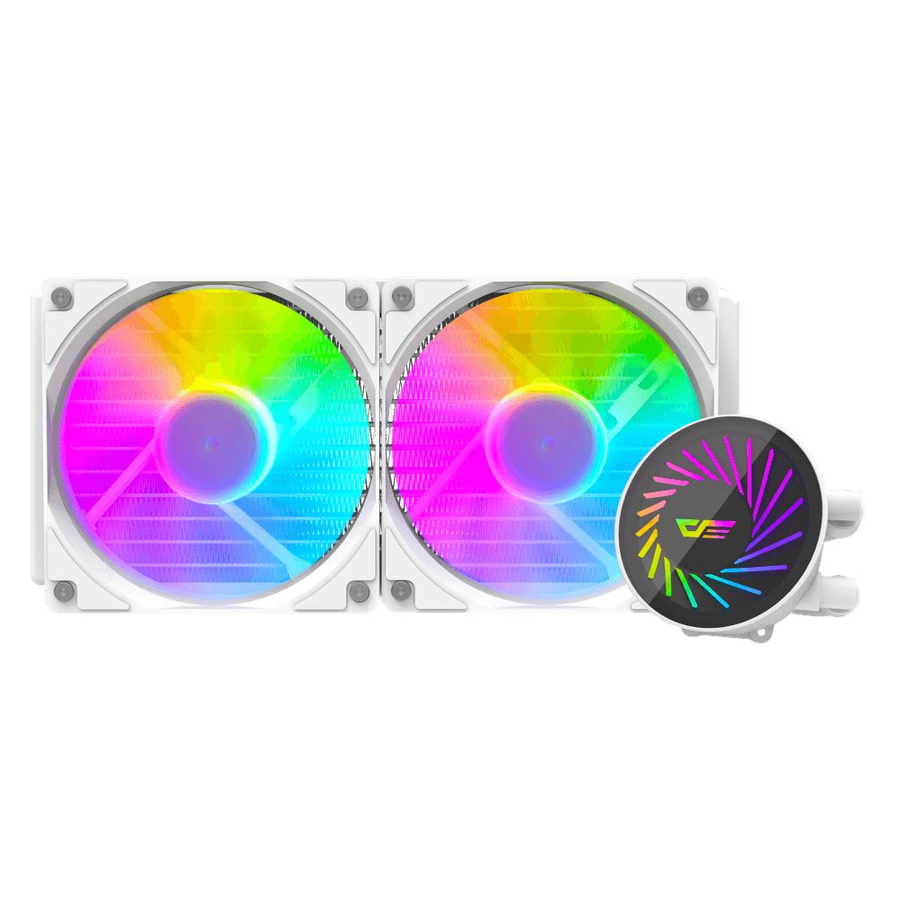 DarkFlash Radiant DCS 240 univerzális CPU vízhűtés fehér