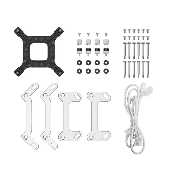 DeepCool   LM360 WH max 36,07dB  max. 122,52 m3/h  3x12cm  LED kijelző CPU Water Cooler Fehér