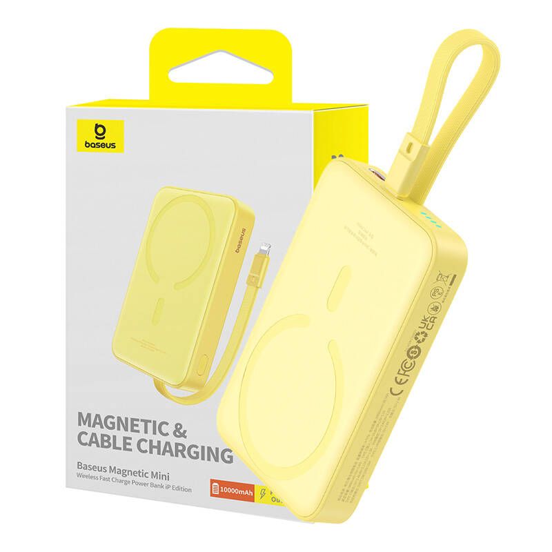 Powerbank Baseus Magnetic Mini 10000mAh 20W MagSafe (yellow)