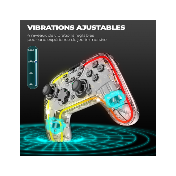 Spirit of Gamer Gamepad Vezeték Nélküli Pulse Bluetooth Vibration PC/iOS/Android kompatibilis Fekete-kék Spirit of Gamer Gamepad Vezeték Nélküli Pulse Bluetooth Vibration PC/iOS/Android kompatibilis Fekete-kék