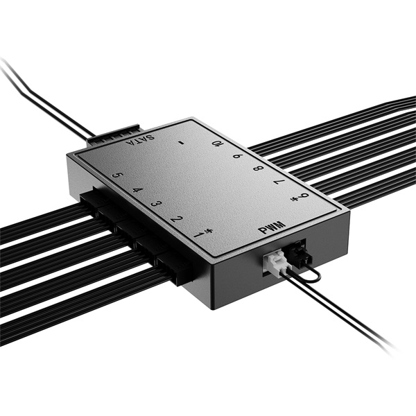 ID-Cooling   FH-10 PWM  10 db 4pin Ventilátor tápkábel elosztó
