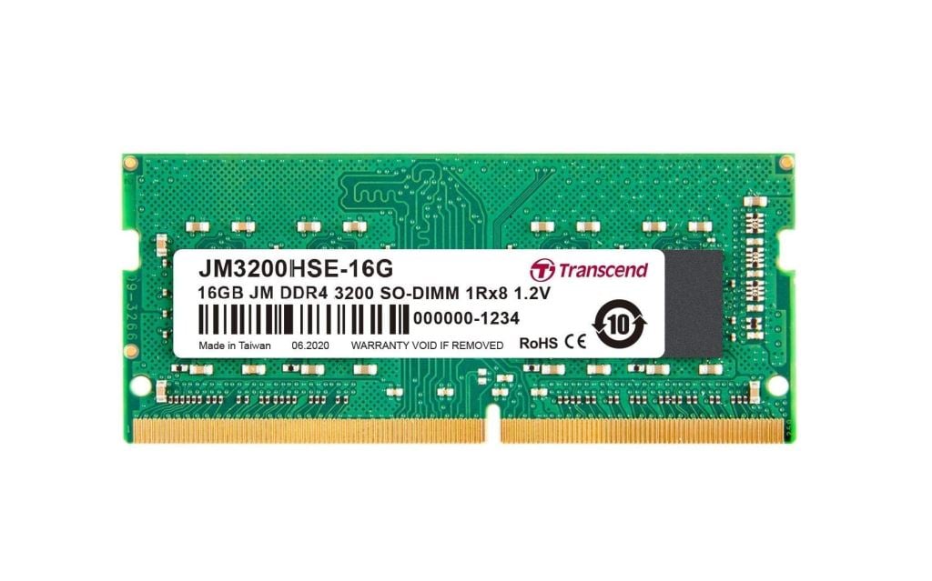 16GB 3200MHz DDR4 Notebook RAM Transcend JetRam CL22 (JM3200HSE-16G)