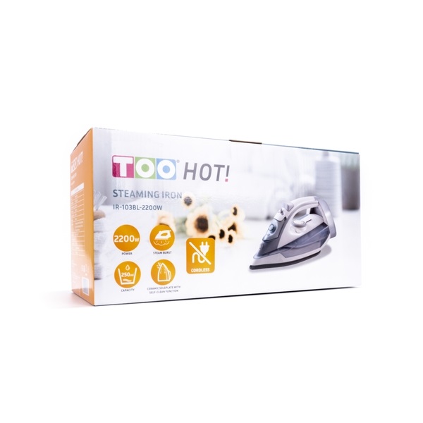 TOO IR-103BL-2200W gőzölős vasaló fehér-kék