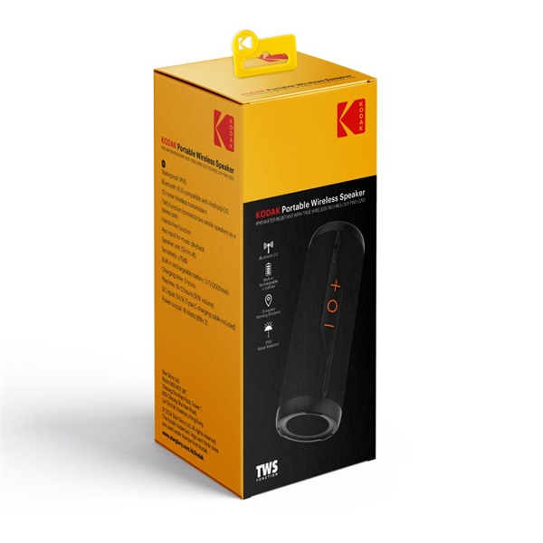 Kodak 16W teljesítmény 3.7V/2200mAh akkumulátor ipx5 vízálló Hordozható hangfal