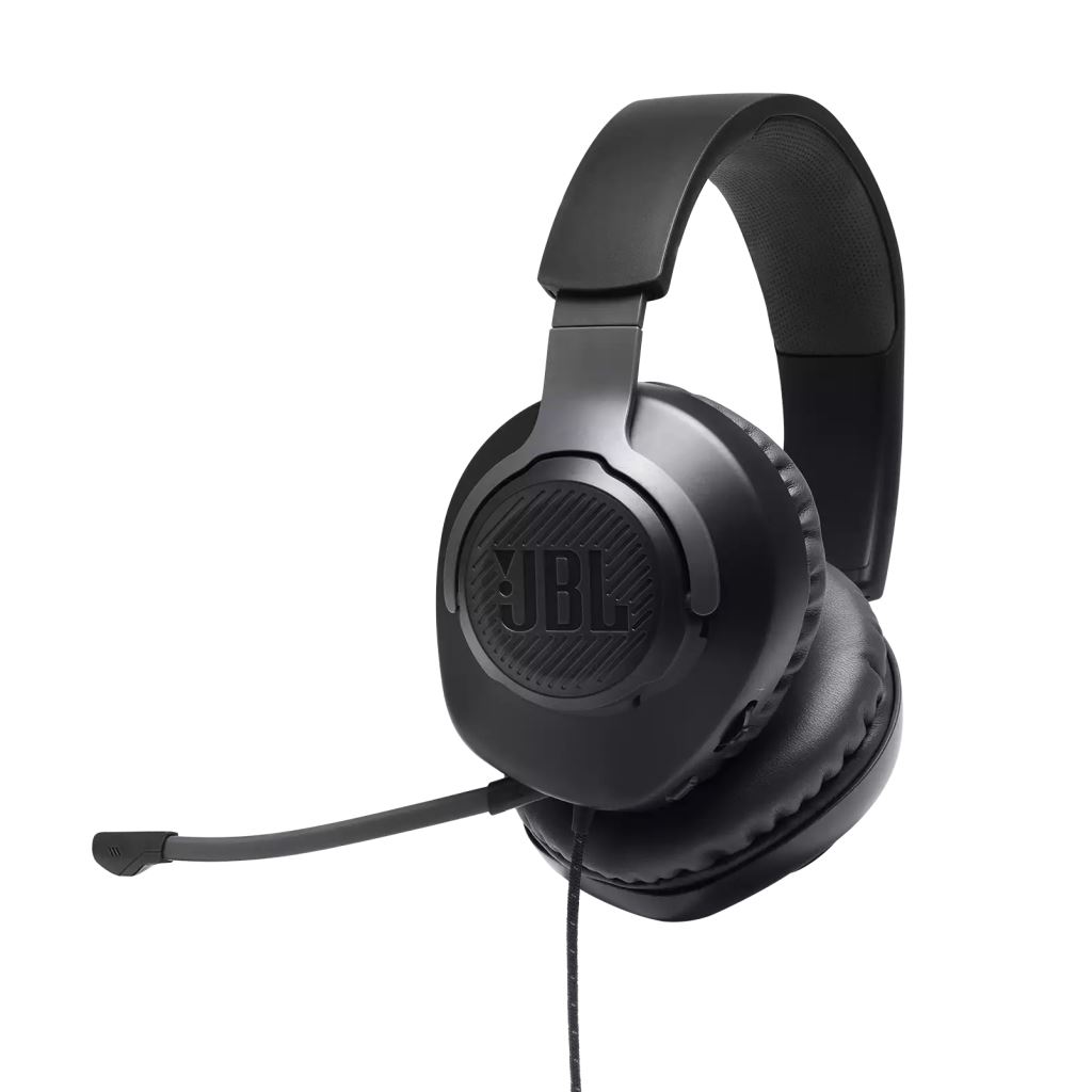 JBL Quantum 100 gamer headset fekete (JBLQUANTUM100BLK)