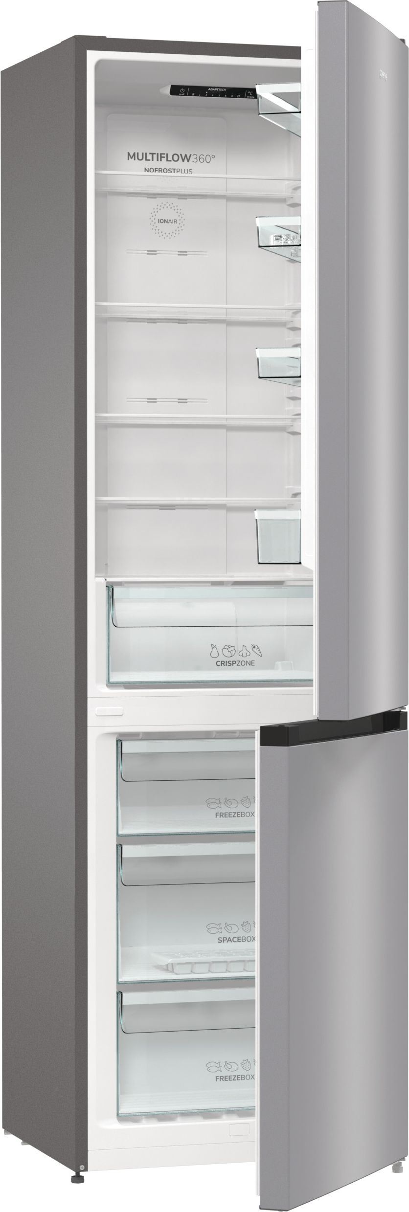 Gorenje NRK6202ES4 alulfagyasztós hűtőszekrény szürke