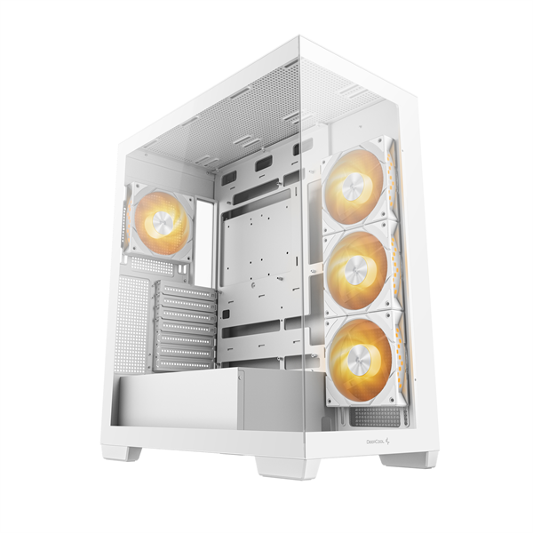 DeepCool CG580 4F WH ablakos  4x12cm A-RGB Számítógépház   Fehér  