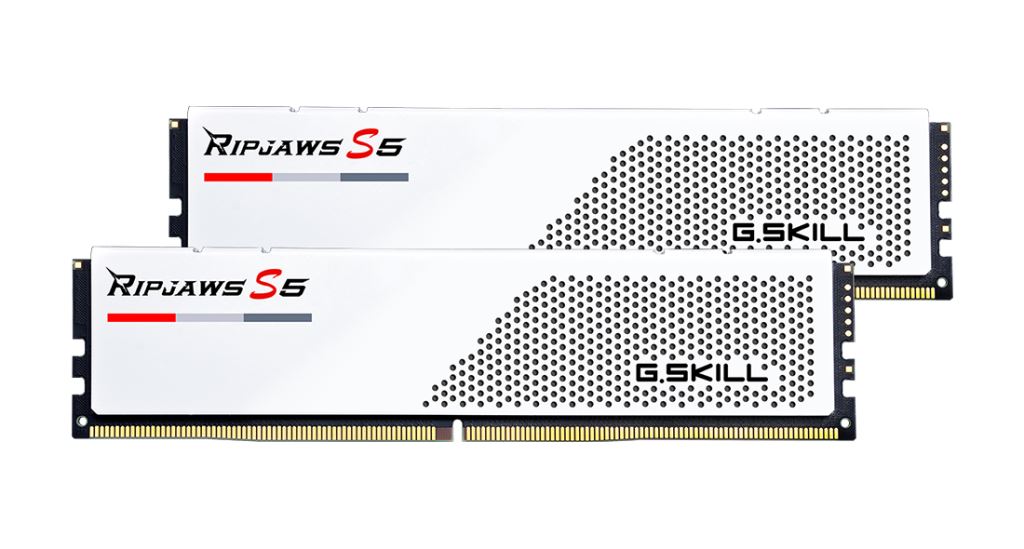 G.SKILL 32GB DDR5 6000MHz Kit(2x16GB) Ripjaws S5 Memória Fehér