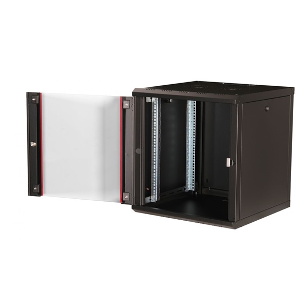 Equip Fali Rackszekrény   EPM-12-6060-B-CBAA  19"  12U 600x600mm előre szerelt Fekete 