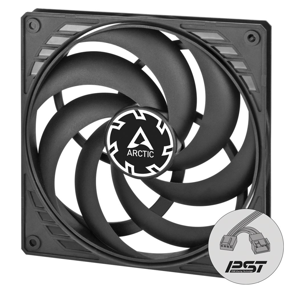 Arctic P14 Slim PWM PST ház hűtő ventilátor 14cm fekete  ACFAN00268A 