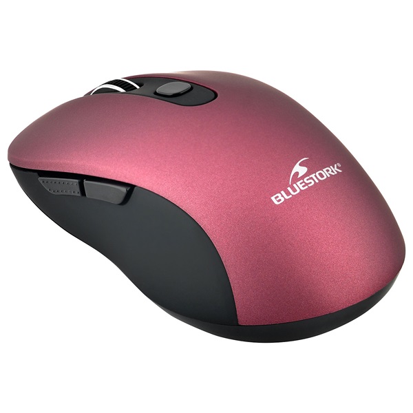 Bluestork  M-WL-OFF60-PURPLE 1600 DPI 6 gomb  optikai Vezeték nélküli Egér Lila 