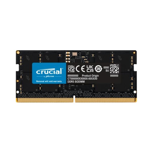 CRUCIAL CT16G56C46S5 DDR5 16GB 5600MHz CL46 SODIMM NB Memória