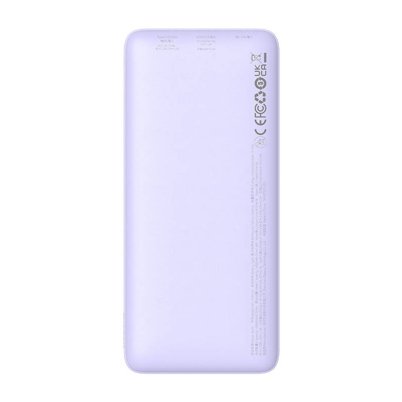 Baseus Airpow 10000mAh 20W powerbank Lila