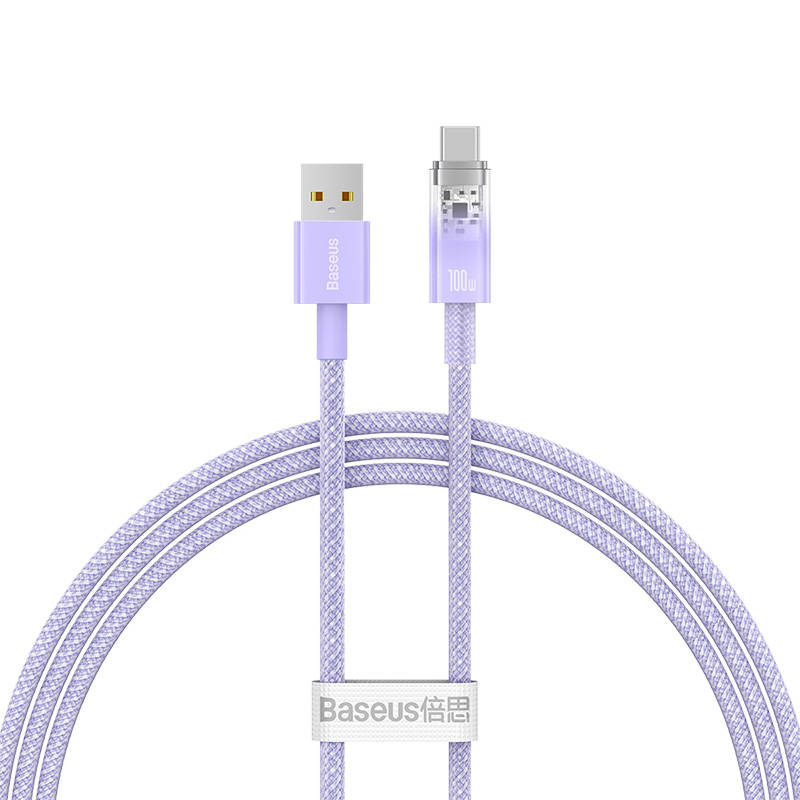 USB-gyorstöltőkábel USB-C Baseus Flash-hez, QC 3.0, Huawei SCP, Samsung AFC, 5A, 1m (zöld)