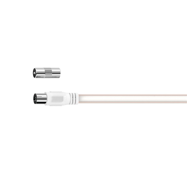 Hama 205218 FIC fehér 1,5m FM antenna kábel Hama 205218 FIC fehér 1,5m FM antenna kábel