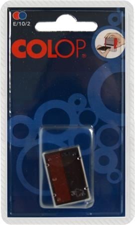 COLOP "E/10/2" bélyegző cserepárna 2 db/bliszter piros-kék