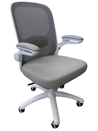 Kea szürke hálós háttámla szövet ülőlap fehér műanyag váz és lábkereszt  Irodai forgószék