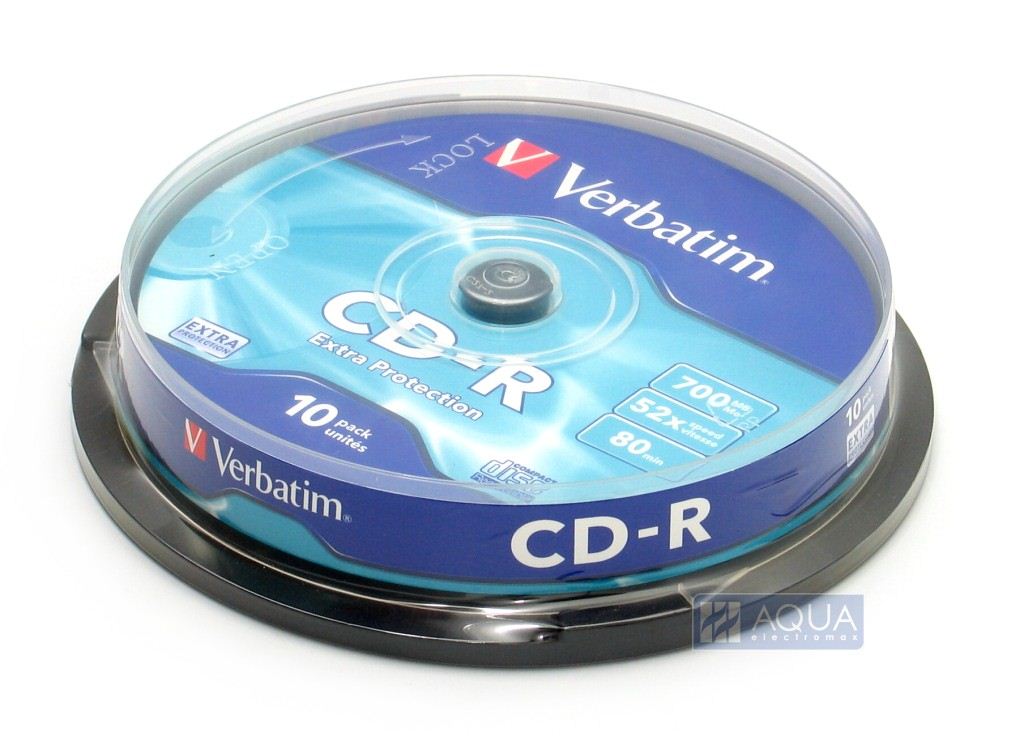 Verbatim 80'/700MB 52x CD lemez 10db/henger Verbatim 80'/700MB 52x CD lemez 10db/henger