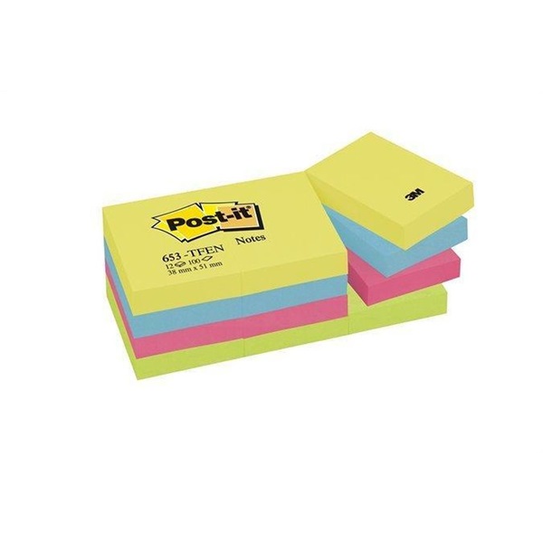 Post-It Energy 38x51mm 12 tömb/cs öntapadós jegyzettömb Post-It Energy 38x51mm 12 tömb/cs öntapadós jegyzettömb