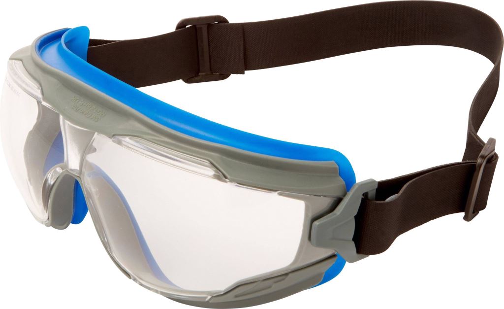 3M GoggleGear GG501NSGAF-BLU teljes védőszemüveg, párásodásmentes, kék-szürke