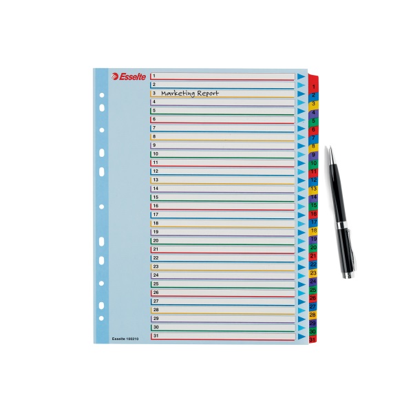 Esselte A4 újraírható 1-31 regiszter