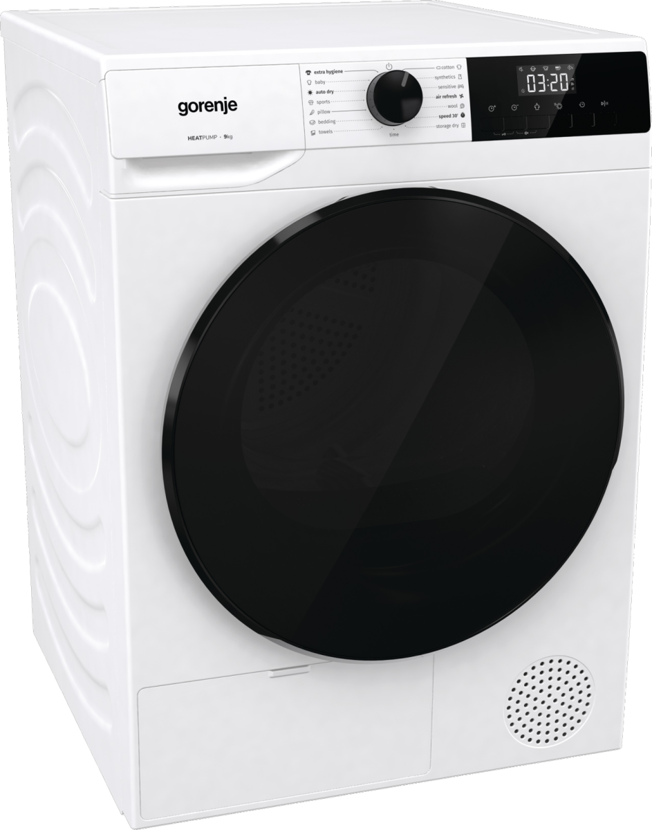 Gorenje DHNA92 Hőszivattyús szárítógép – 9 Kg, B Energiaosztály,  AutoDrain