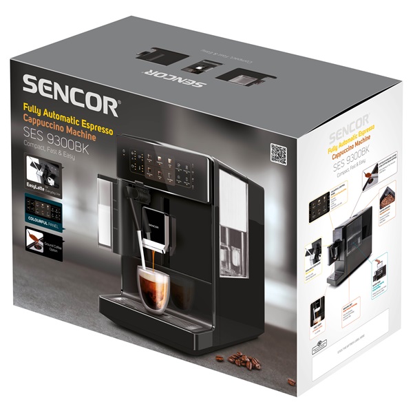 Sencor SES 9300BK fekete automata kávéfőző Sencor SES 9300BK fekete automata kávéfőző