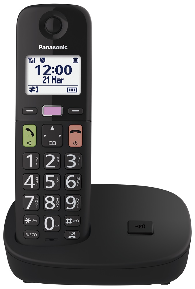 Panasonic KX-TGU110FXB Telefon Fekete