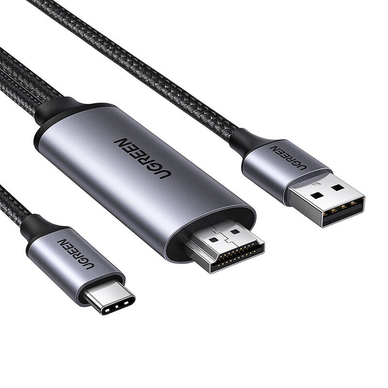 UGREEN CM773 HDMI-USB-C 4k 60Hz  5V  1A adapter 