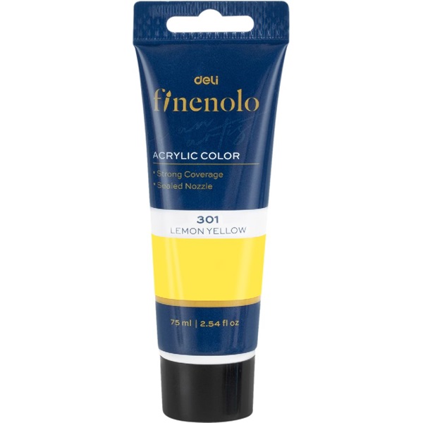 Deli Finenolo 75 ml citromsárga akrilfesték Deli Finenolo 75 ml citromsárga akrilfesték