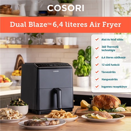 Cosori CAF-P681S-KEUR FORRÓLEVEGŐS SÜTŐ Cosori CAF-P681S-KEUR FORRÓLEVEGŐS SÜTŐ