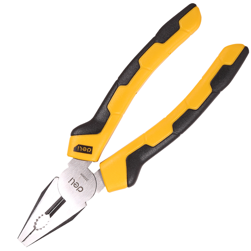 Deli Tools EDL2008 kombinált fogó 8" (sárga)