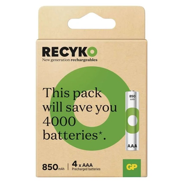 GP ReCyko NiMH Akkumulátor HR03 (AAA) 850mAh 4db GP ReCyko NiMH Akkumulátor HR03 (AAA) 850mAh 4db