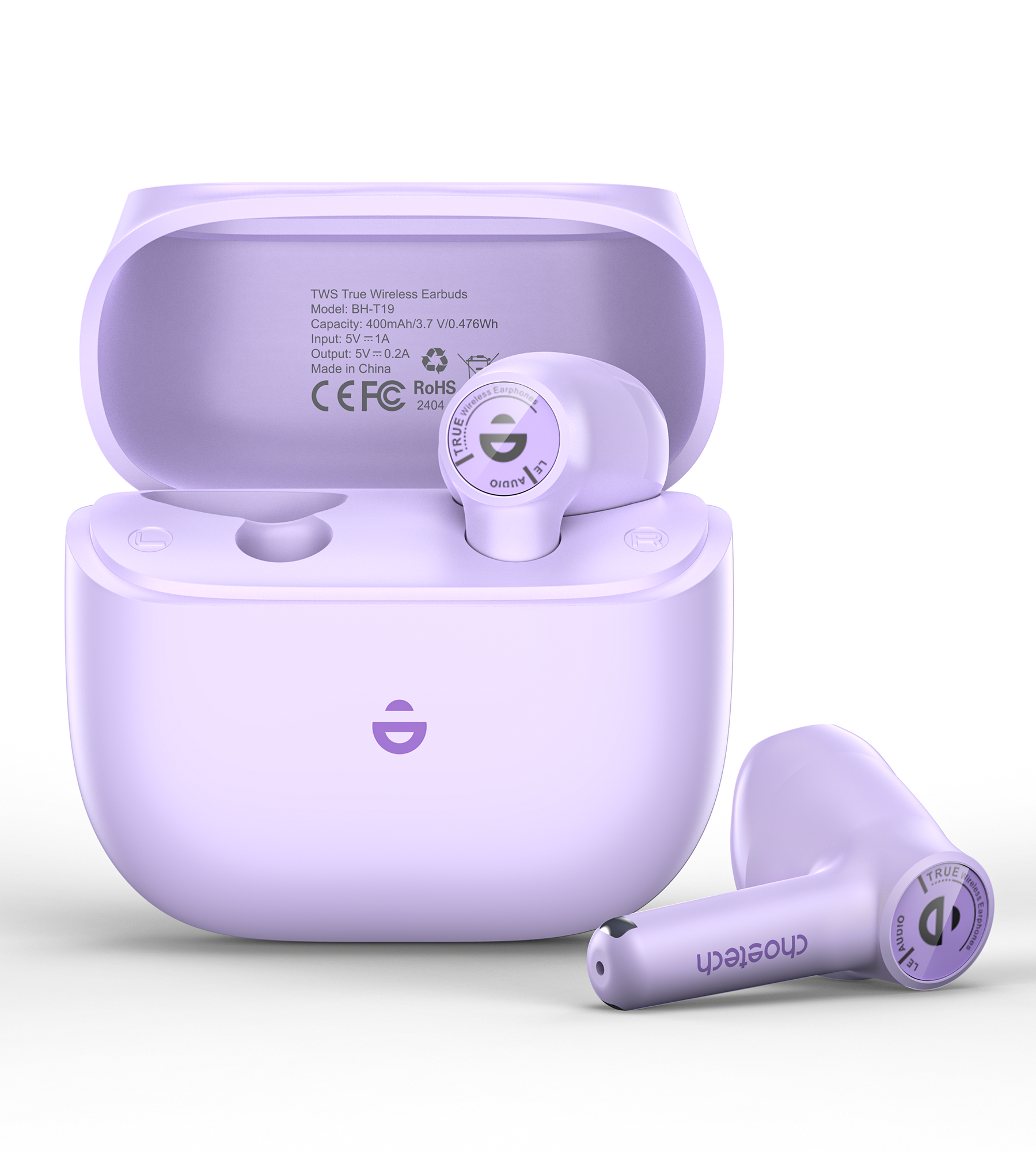 Choetech BH-T19 TwinkleMinis ENC TWS Fülhallgató Lila Choetech BH-T19 TwinkleMinis ENC TWS Fülhallgató Lila
