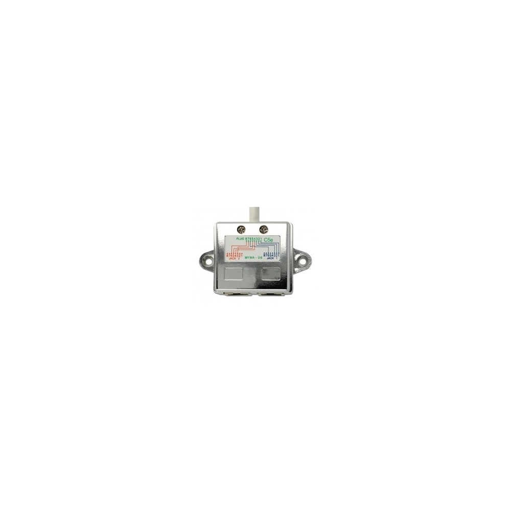 Delock RJ45 Port duplázó 1 RJ45 dugó > 2 RJ45 jack (1x Ethernet, 1x ISDN)
