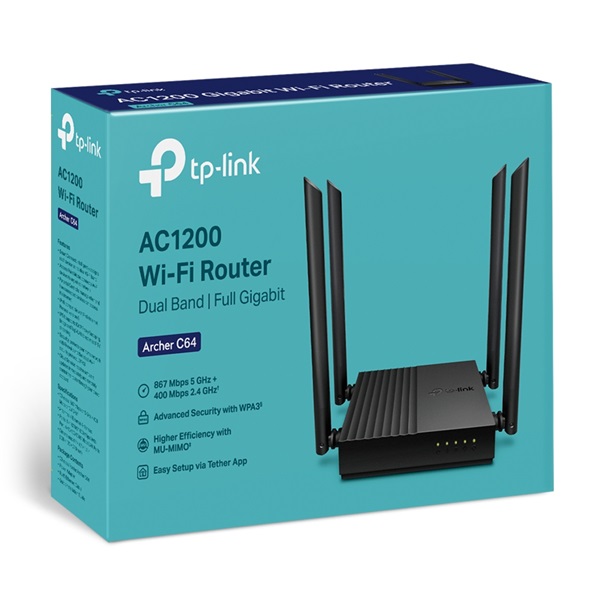 TP-Link Archer A64 AC1200 Wireless MU-MIMO WiFi Router